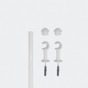 Varão Kit Basic Grosso 2m Branco - Utilimark