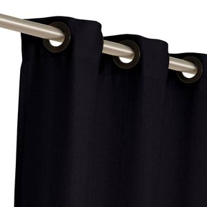 Cortina Veneza Preta 260x170cm - BecaDecor