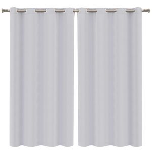 Cortina Corta Luz Lisa Branco 260x230cm - BecaDecor