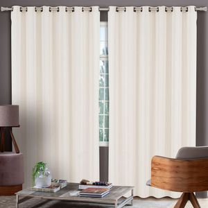 Cortina Laglio Crú 260x170cm - BecaDecor