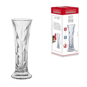 Vaso Tetis Vidro Transparente 14,6cm - Hauskraft