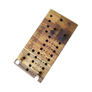 Marcador para Truco em Madeira 8x16x1,9cm - Oeste Wood