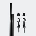 Kit_Varão_Basico_Grosso_Preto_1,5_Metros_-_Utilimark
