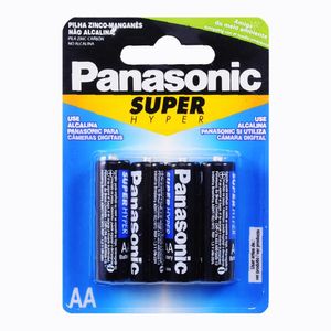 Pilha Zinco Pequena AA Blister com 4 unidades 10131 - Panasonic