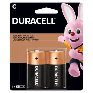Pilha Alcalina Média C Blister Com 2 Unidades 10106 / 5005699 - Duracell
