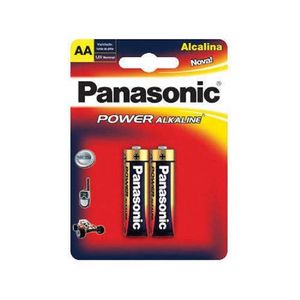 Pilha Alcalina Pequena AA Blister com 2 Unidades 10128 - Panasonic