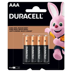 Pilha Alcalina Palito AAA Blister Com 4 Unidades AAA4 - Duracell