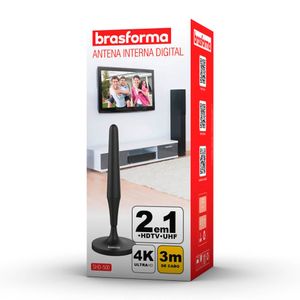 Antena Interna Digital Omnidirecional UHF/ HDTV SHD500 - Brasforma