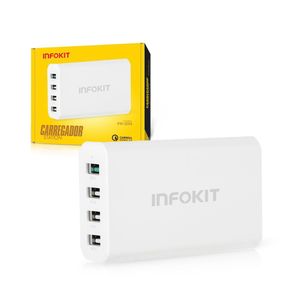 Carregador Turbo 40w Usb Qc2.0 If4u-cq240 - Infokit