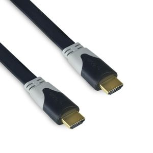 Cabo Hdmi Cbxhb50sm Achatado Conector Ouro 3d E Full Hd 1080 Preto 5 Metros - Exbom