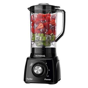 Liquidificador Turbo 3 Velocidades Preto 127v - Mondial