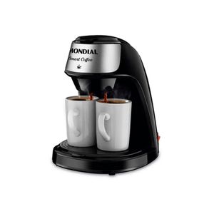 Cafeteira Para 2 Xícaras Smart Coffee Inox Preta 500w 127v - Mondial
