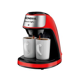 Cafeteira Para 2 Xícaras Smart Coffee Inox Vermelha 500w 127v - Mondial