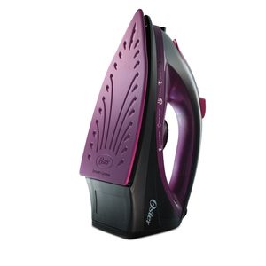 Ferro de Passar À Vapor Base Cerâmica Preto E Roxo 127v - Oster