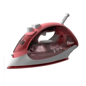 Ferro de Passar À Vapor Base Cerâmica Branco E Rosa 127v - Oster
