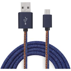 Cabo USB Turbo 3.0a Micro USB/ V8 1m Jeans XCCD31 - X-cell