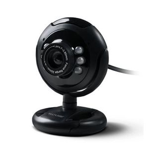 Webcam Plugeplay 16mp Nightvision Mic Usb Preto - Multilaser