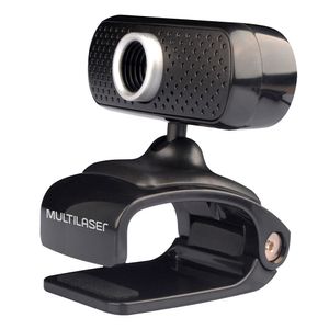 Webcam Plugeplay 480p Microfone Usb Preto - Multilaser