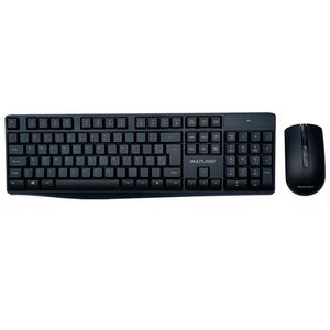 Teclado E Mouse Sem Fio 2.4ghz Multimidia Usb Com Pilhas - Multilaser