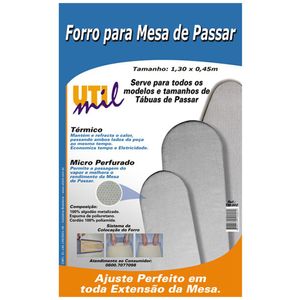 Forro Metalizado para Tábua de Passar Roupas Único - Utimil