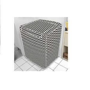 Capa de Máquina Forrada Zig Zag com Zíper Tamanho G - Vida Pratika