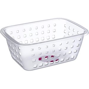 Cesto de Plástico Medio Cristal 3L - Ordene