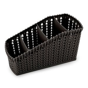 Organizador Com 4 Divisórias Plástico Sortido 20x9,5x10cm - Clink