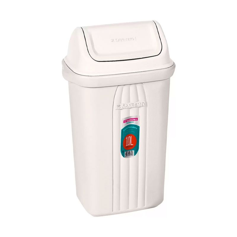 Lixeira_Plastico_Com_Tampa_Basculante_10_Litros_-_Sanremo