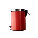 Lixeira_Com_Pedal_Duo_Aço_Inox_Vermelha_5_Litros_27,8x20cm_-_honeyhome