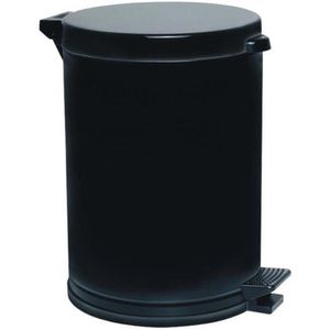 Lixeira 10,5L  com Pedal e Cesto Preto - Viel