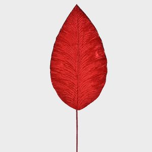 Haste Folha Veludo Lx Vermelho - Grillo