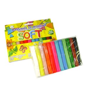 Massa Para Modelar Soft Com 12 Cores - Acrilex