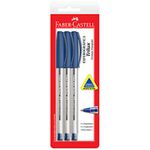 Caneta_Esferográfica_Trilux_Ponta_Média_Blister_Com_3_Unidades_Azul_-_Faber_Castell