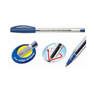 Caneta Esferográfica Trilux Ponta Média Blister Com 3 Unidades Azul - Faber Castell