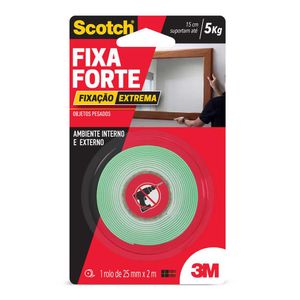 Fita Dupla Face Fixa Forte Extrema 24mm x 2m - 3M