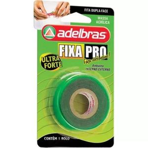 Fita Dupla Face Massa Acrilica Fixa Pro 12mmx2m 0815000001/ 0815000016 - Adelbras