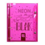 Fichario_Argolado_Universitário_Cristal_192_Folhas_Color_Bublle_Rosa_-_Dac