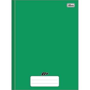 Caderno Universitário Brochura Capa Dura Verde 96 Folhas - Tilibra