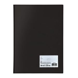 Pasta Catálogo 50 Envelopes Finos 4 colchetes Preta com Visor - Dac