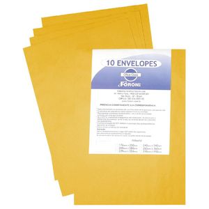 Envelope Saco Kraft Ouro Com 10 Envelopes 176x250cm - Foroni