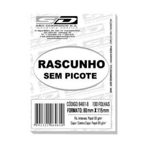 Bloco para Rascunho 1/72 Pequeno - São Domingos