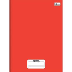 Caderno Brochura 1/4 Capa Dura D+ Vermelho 96 Folhas - Tilibra