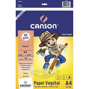 Bloco Vegetal 10 Folhas A4 - Canson