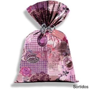 Saco de Presente 45x59cm Feminina 1 Unidade - Cromus