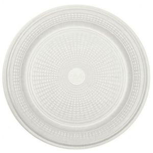 Prato Plástico Refeição 22cm Branco - Trick Trick