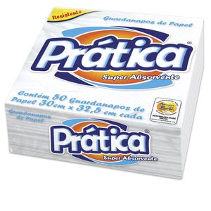 Guardanapo de Papel Grande 50 Unidades 30x32,5cm - Prática