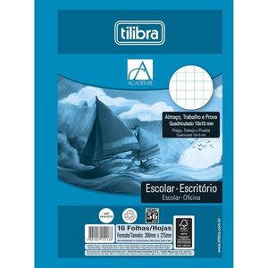 Papel Almaço Quadriculado 1x1 Academie 16 Folhas - Tilibra