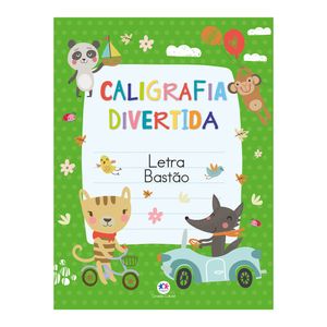 Caderno de Caligrafia Divertida Letra Bastão - Ciranda Cultural