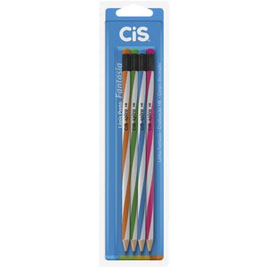 Lápis Preto Fantasia Spiro Blister 4 Unidades - Cis