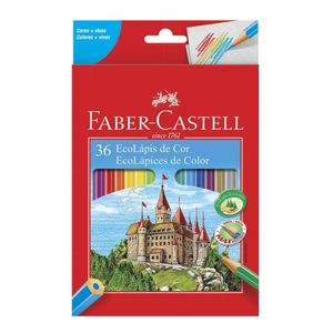 Lápis de Cor Sextavado 36 Cores - Faber Castell